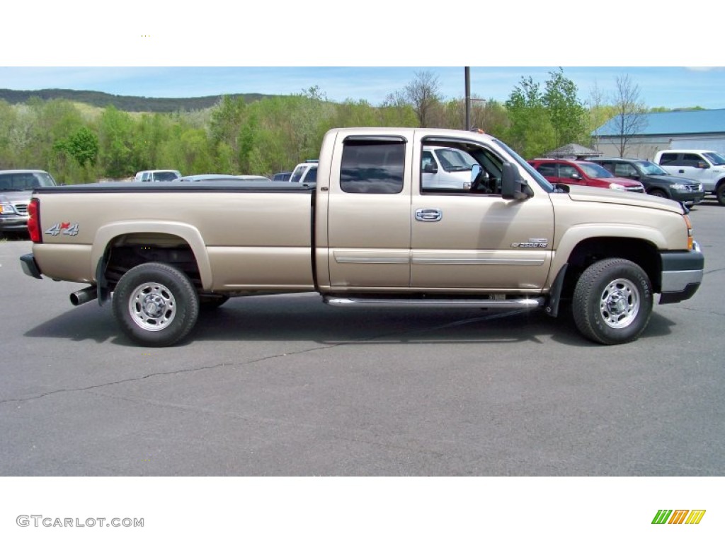 Sandstone Metallic 2006 Chevrolet Silverado 2500HD LT Extended Cab 4x4 Exterior Photo #80736771