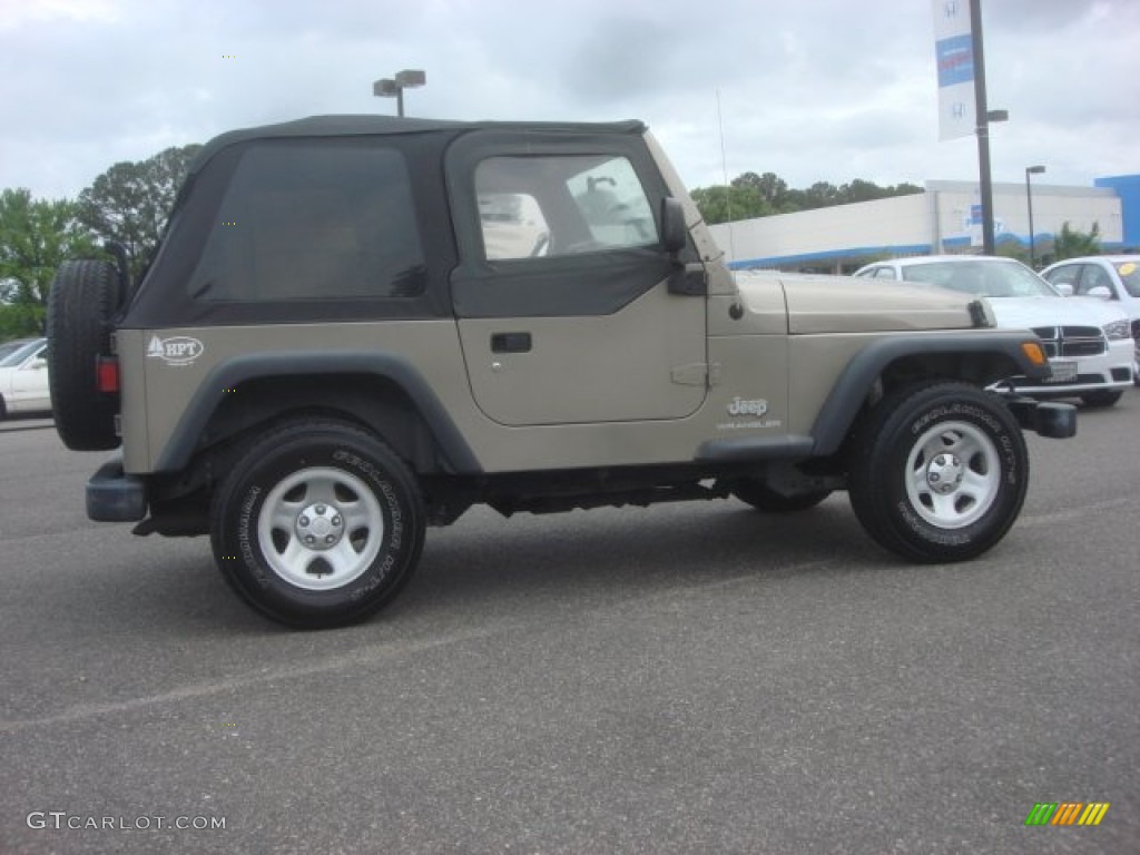 2004 Wrangler SE 4x4 - Light Khaki Metallic / Khaki photo #7