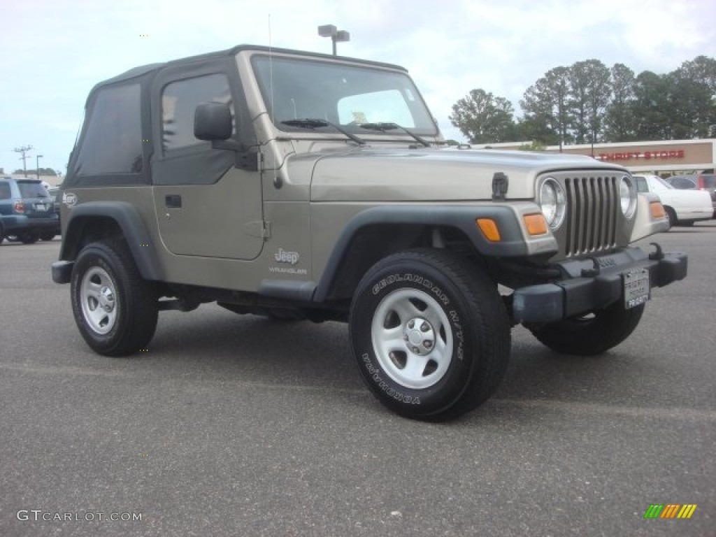 2004 Wrangler SE 4x4 - Light Khaki Metallic / Khaki photo #8