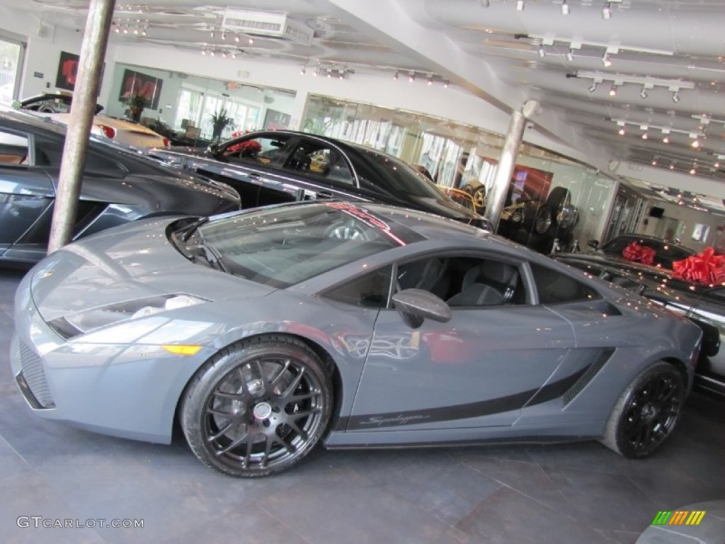 2008 Gallardo Superleggera - Grigio Telesto Metallic (Grey) / Nero Superleggera photo #6
