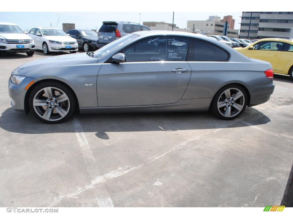 2009 3 Series 335i Coupe - Space Grey Metallic / Black photo #4