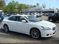 2010 Winter Frost White Nissan Maxima 3.5 SV Sport  photo #1