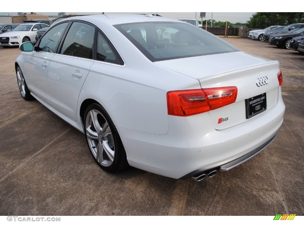 2013 S6 4.0 TFSI quattro Sedan - Glacier White Metallic / Black photo #5