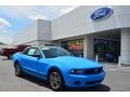 2010 Grabber Blue Ford Mustang V6 Premium Convertible  photo #1