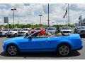 2010 Grabber Blue Ford Mustang V6 Premium Convertible  photo #4