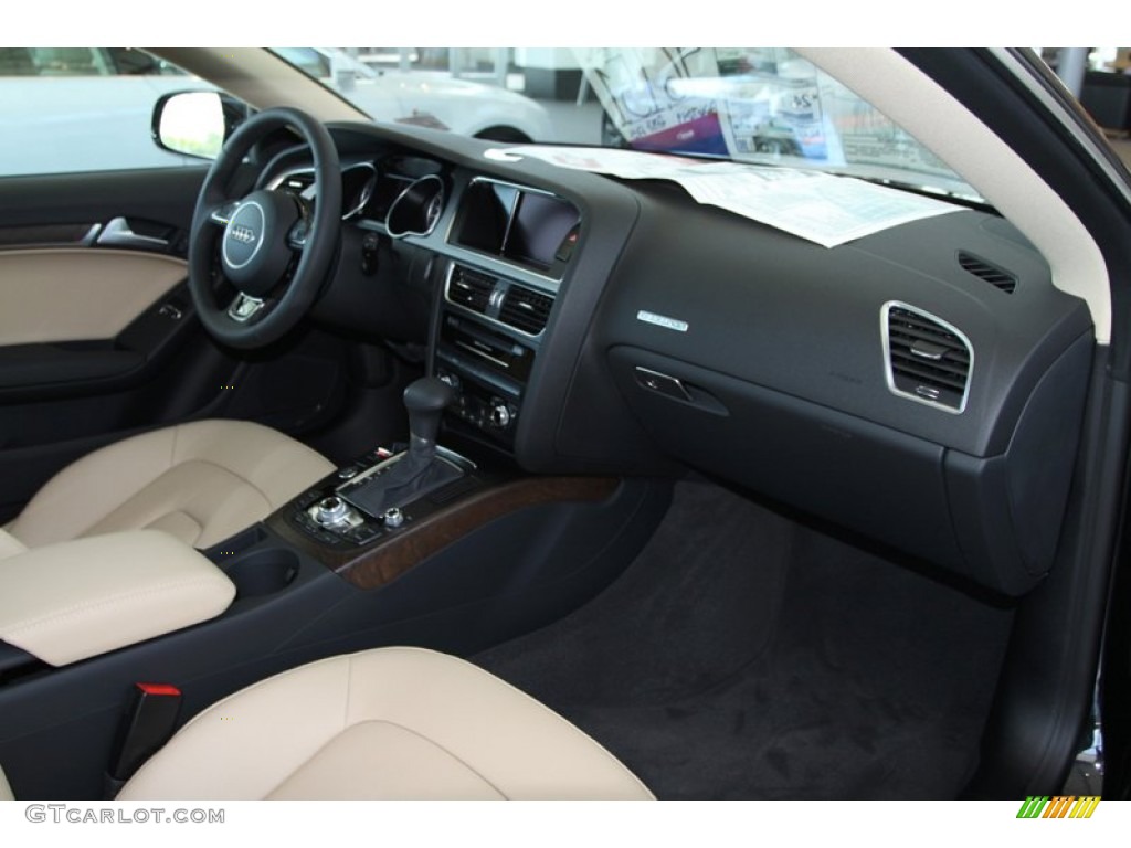 Velvet Beige Interior 2013 Audi A5 2.0T quattro Coupe Photo #80741019
