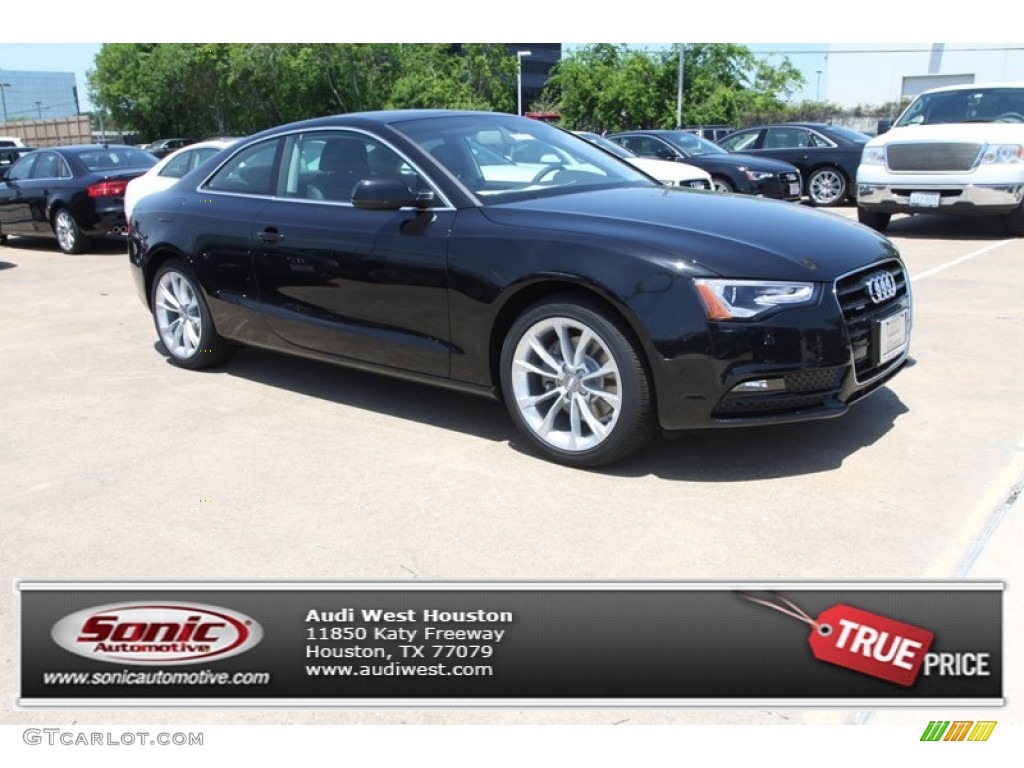 2013 A5 2.0T quattro Coupe - Phantom Black Pearl Effect / Black photo #1