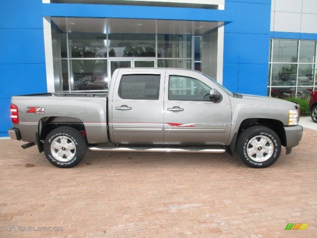 2013 Silverado 1500 LT Crew Cab 4x4 - Graystone Metallic / Ebony photo #3