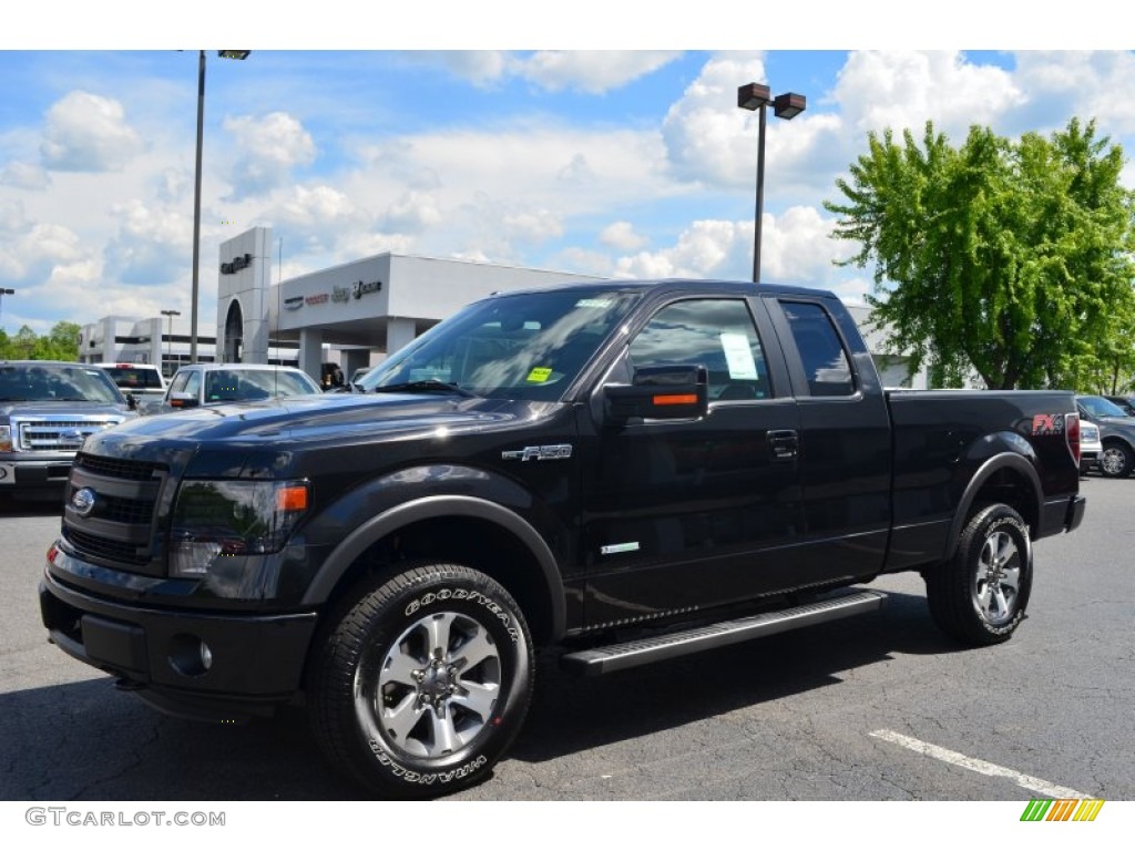 Tuxedo Black Metallic 2013 Ford F150 FX4 SuperCab 4x4 Exterior Photo #80742405