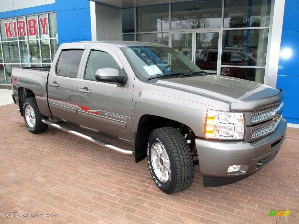 2013 Silverado 1500 LT Crew Cab 4x4 - Graystone Metallic / Ebony photo #12