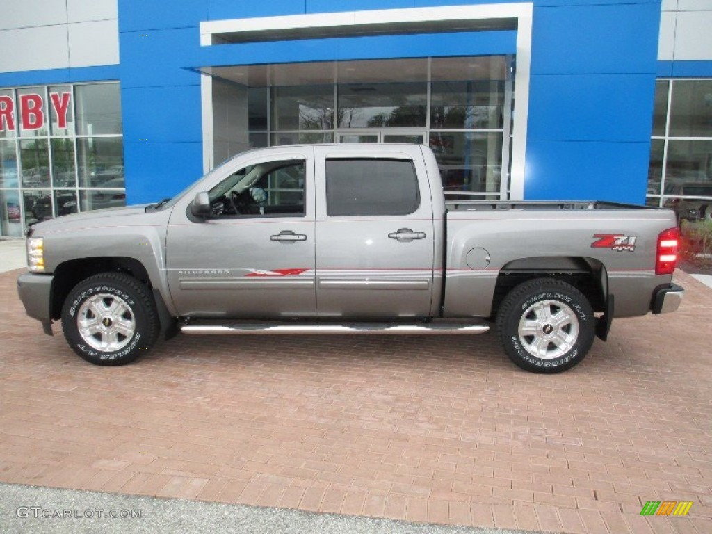 2013 Silverado 1500 LT Crew Cab 4x4 - Graystone Metallic / Ebony photo #13