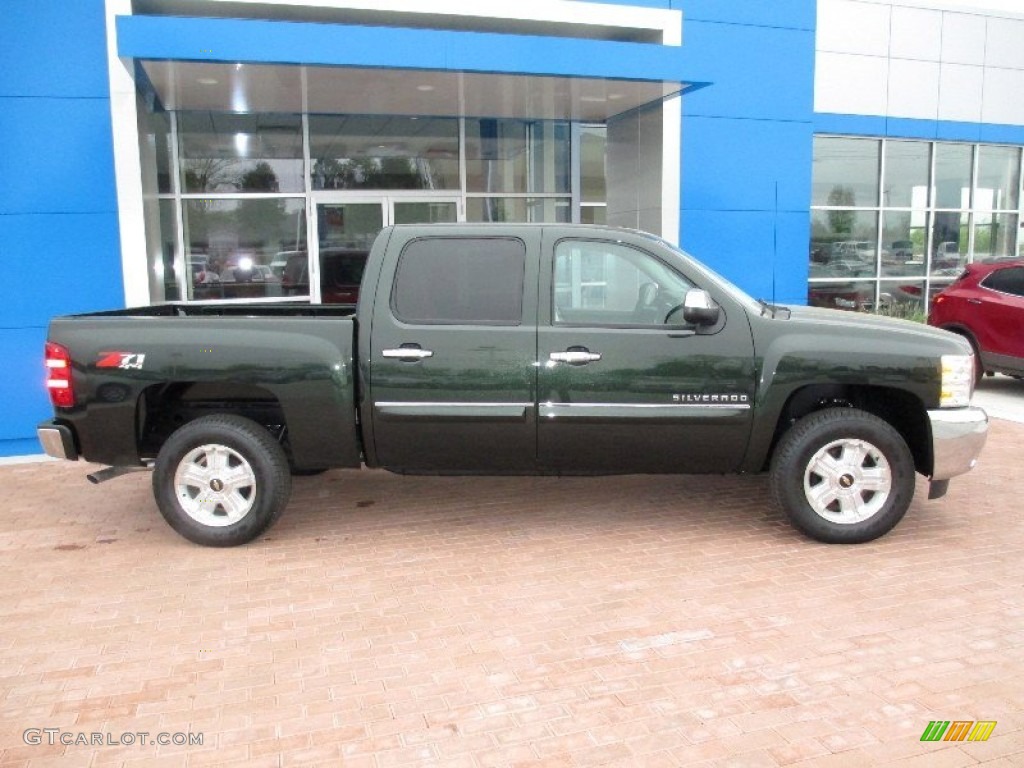 2013 Silverado 1500 LT Crew Cab 4x4 - Fairway Metallic / Light Cashmere/Dark Cashmere photo #3