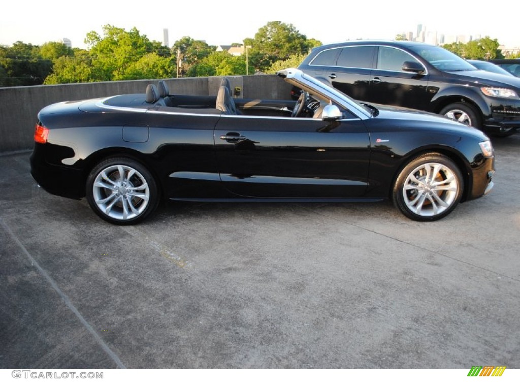 Brilliant Black 2013 Audi S5 3.0 TFSI quattro Convertible Exterior Photo #80744505