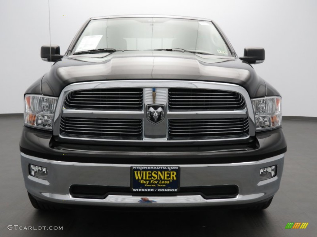 2012 Ram 1500 Lone Star Crew Cab - Black / Dark Slate Gray/Medium Graystone photo #2