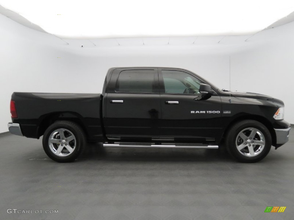 2012 Ram 1500 Lone Star Crew Cab - Black / Dark Slate Gray/Medium Graystone photo #4