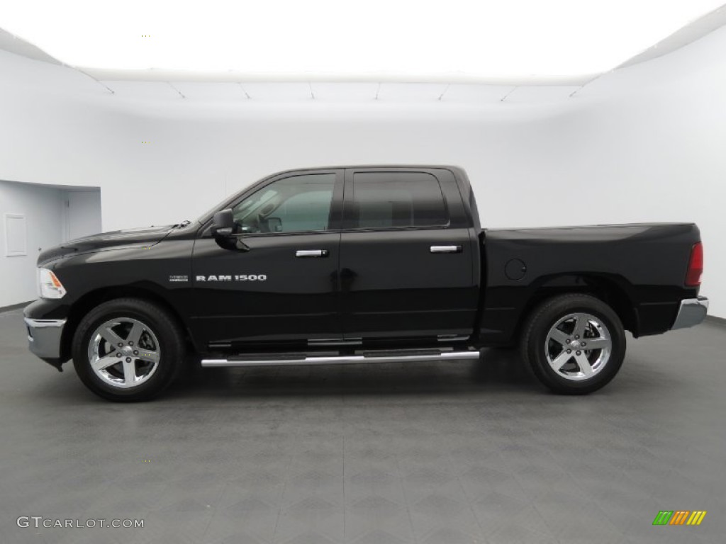 2012 Ram 1500 Lone Star Crew Cab - Black / Dark Slate Gray/Medium Graystone photo #8