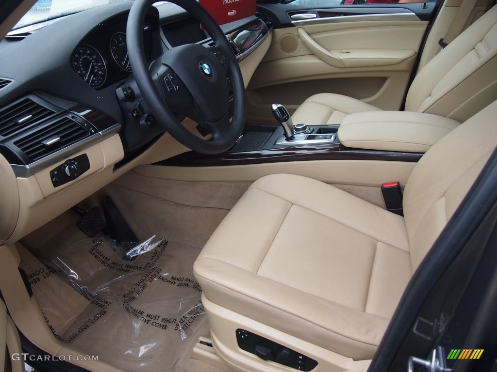 Sand Beige Interior 2011 BMW X5 xDrive 35i Photo #80746359
