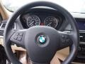 2011 BMW X5 Sand Beige Interior Steering Wheel Photo