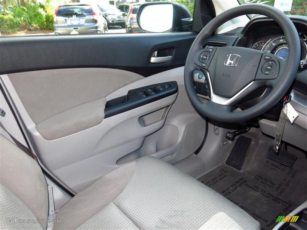 2013 CR-V EX AWD - Polished Metal Metallic / Gray photo #6