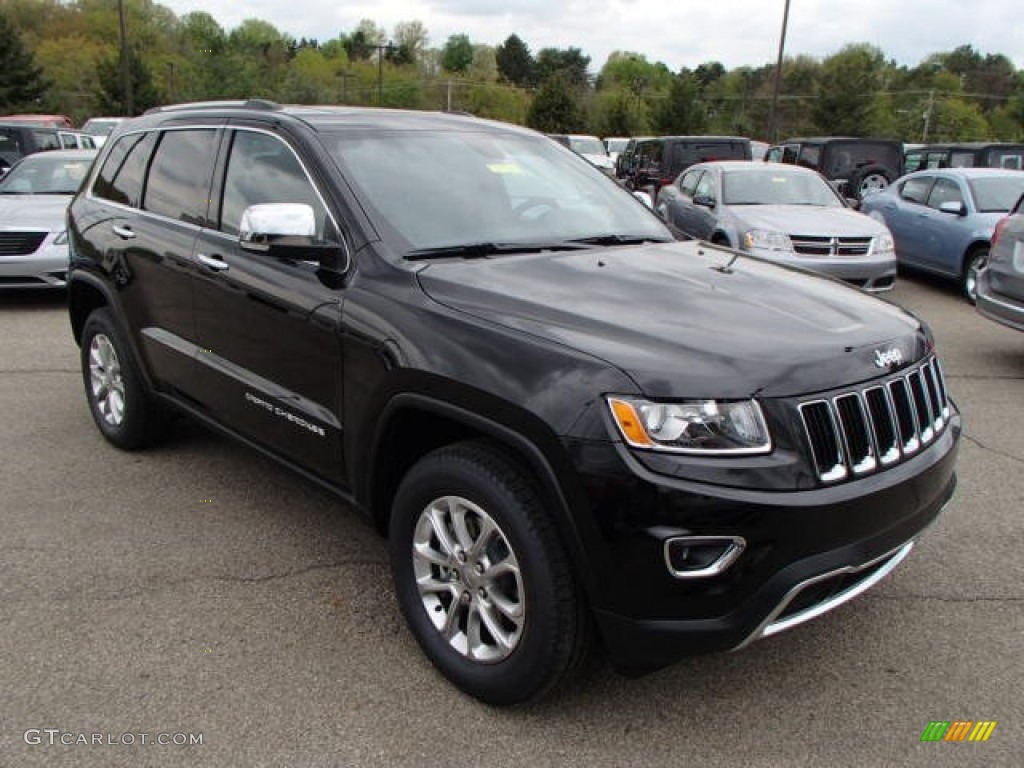 2014 Grand Cherokee Limited 4x4 - Brilliant Black Crystal Pearl / Morocco Black photo #4