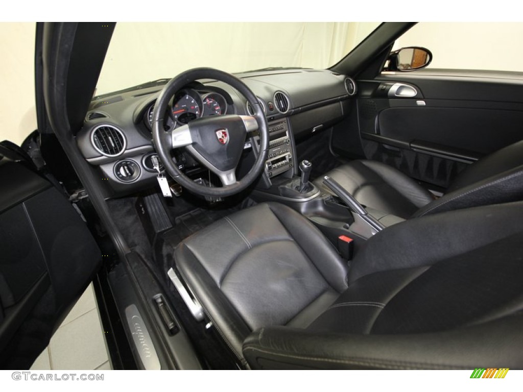 Black Interior 2007 Porsche Cayman Standard Cayman Model Photo #80749960