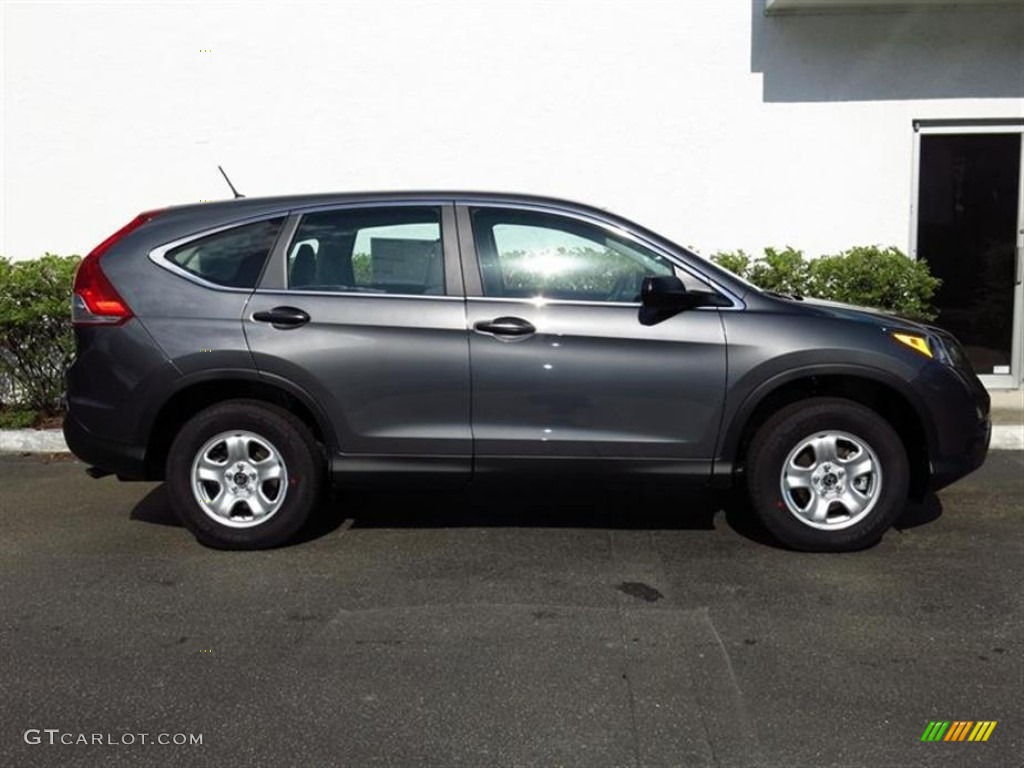 2013 CR-V LX AWD - Polished Metal Metallic / Gray photo #2