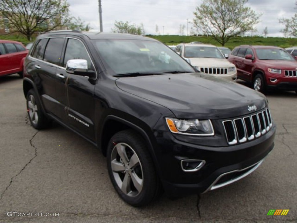 2014 Grand Cherokee Limited 4x4 - Brilliant Black Crystal Pearl / Morocco Black photo #4