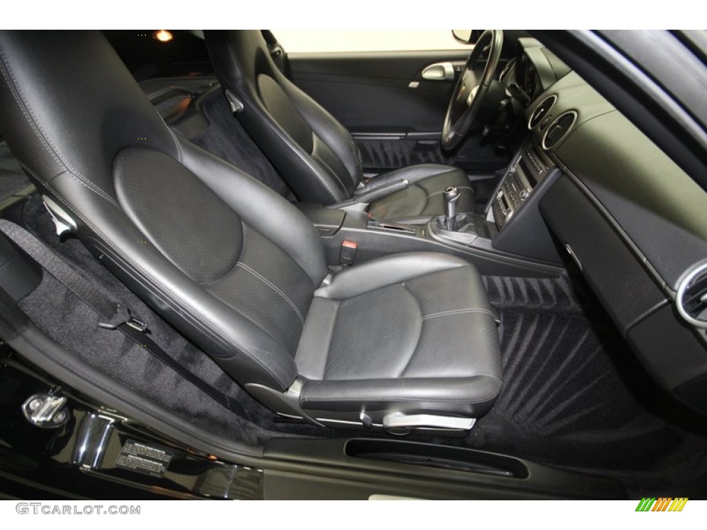 Black Interior 2007 Porsche Cayman Standard Cayman Model Photo #80750473