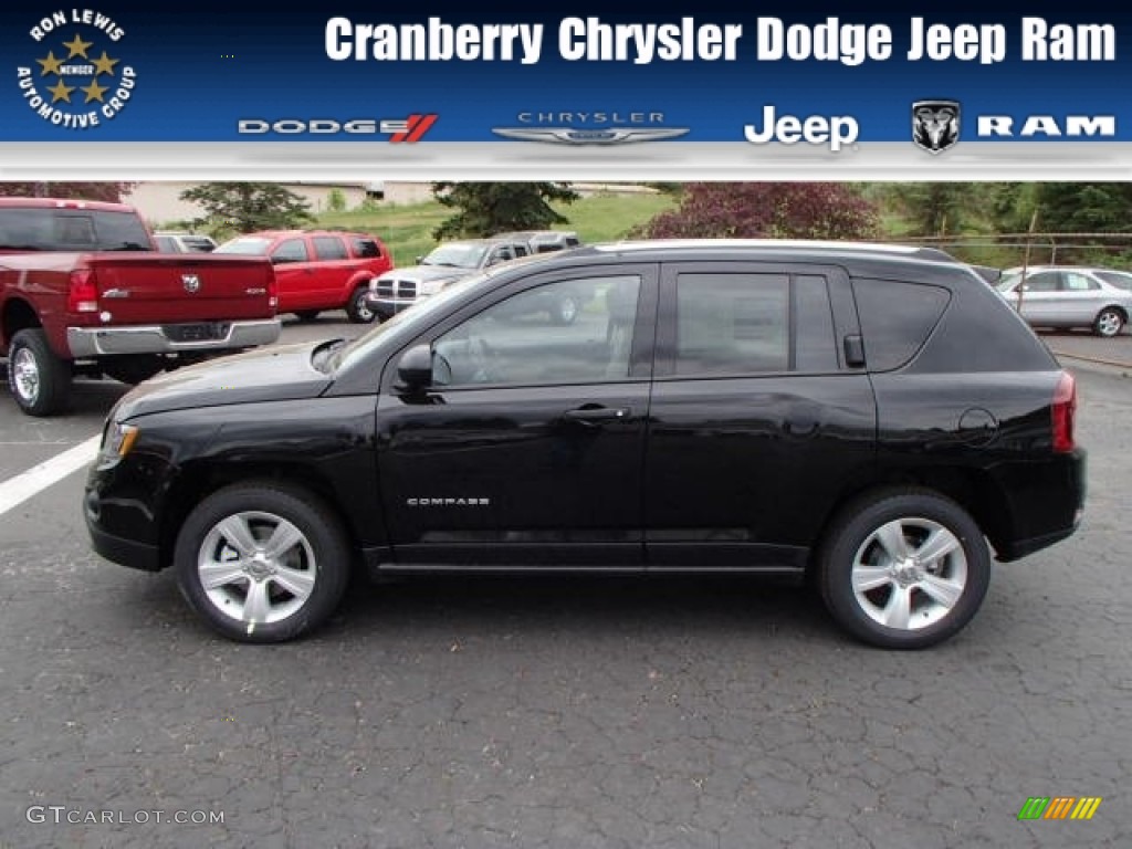 2014 Compass Sport 4x4 - Black / Dark Slate Gray/Light Pebble photo #1