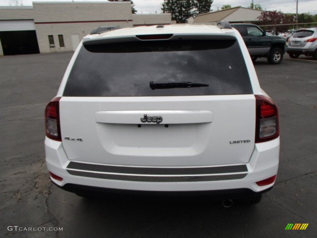 2014 Compass Limited 4x4 - Bright White / Dark Slate Gray/Saddle Tan photo #7