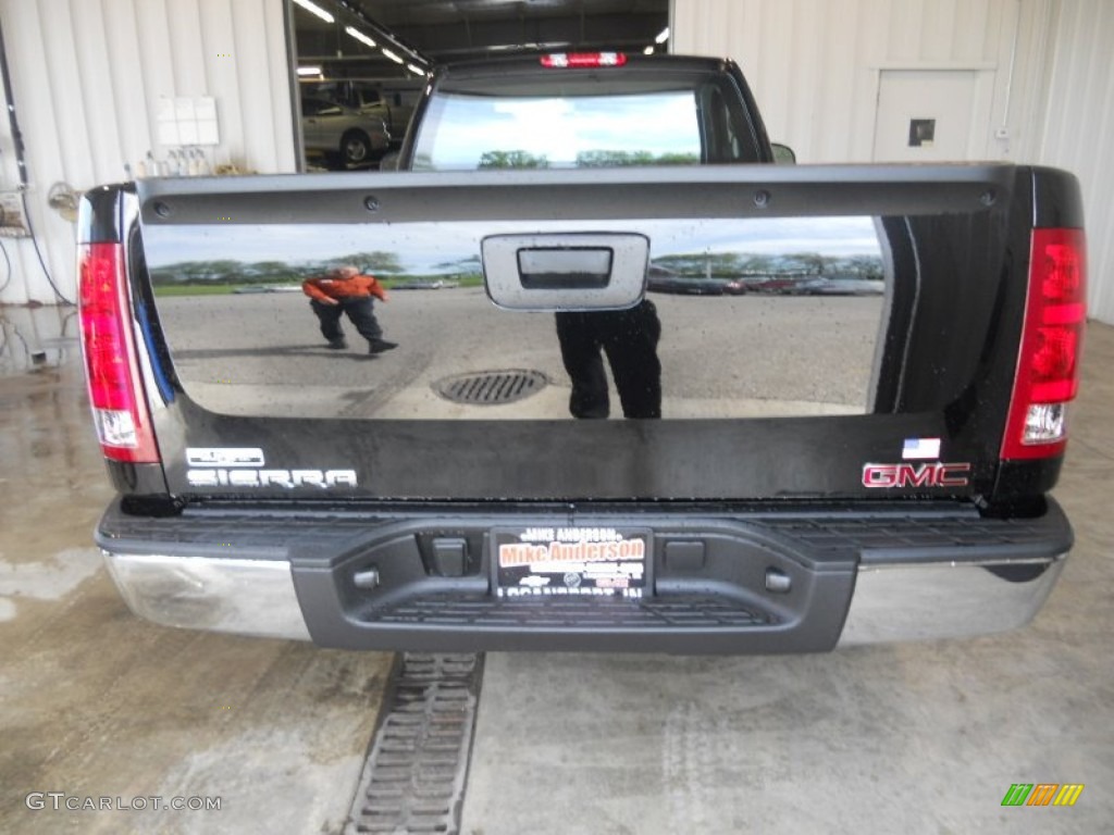 2013 Sierra 1500 Regular Cab 4x4 - Onyx Black / Dark Titanium photo #3