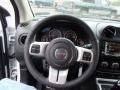 2014 Jeep Compass Dark Slate Gray/Saddle Tan Interior Steering Wheel Photo