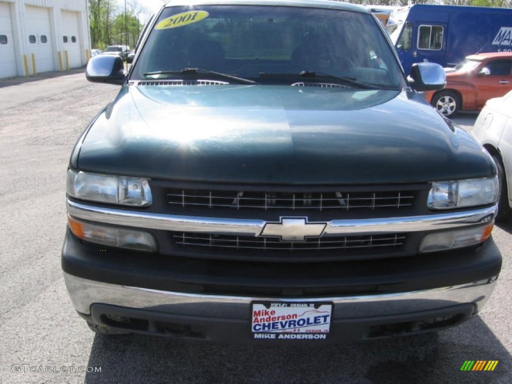 2001 Silverado 1500 Z71 Extended Cab 4x4 - Forest Green Metallic / Graphite photo #15