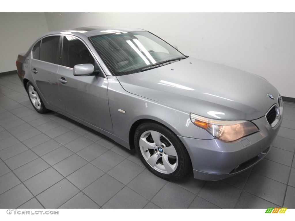 Silver Grey Metallic 2005 BMW 5 Series 530i Sedan Exterior Photo #80751743