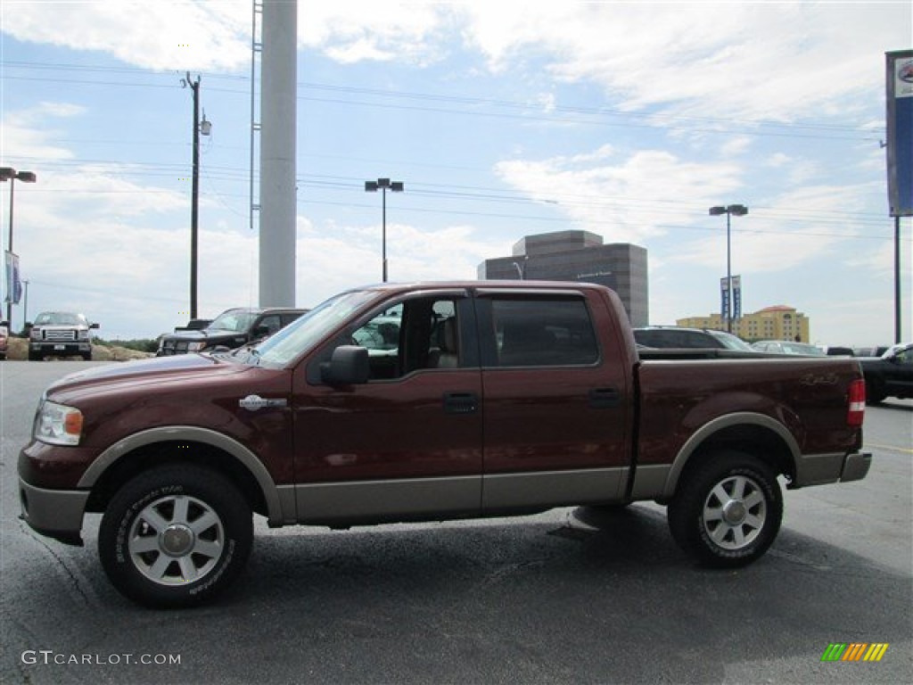 2006 F150 King Ranch SuperCrew 4x4 - Dark Copper Metallic / Castano Brown Leather photo #6