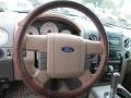 Castano Brown Leather 2006 Ford F150 King Ranch SuperCrew 4x4 Steering Wheel
