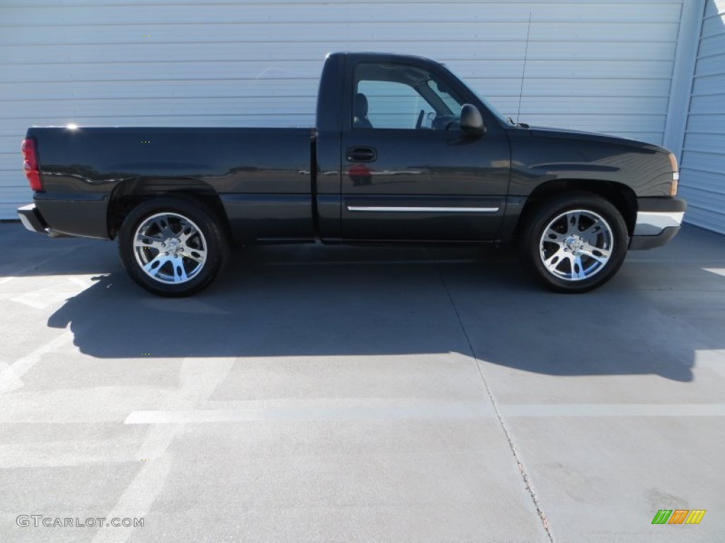 2004 Silverado 1500 Regular Cab - Dark Gray Metallic / Dark Charcoal photo #3