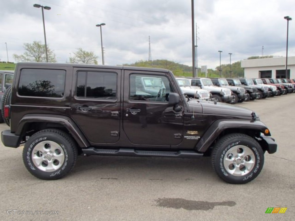 2013 Wrangler Unlimited Sahara 4x4 - Rugged Brown Pearl / Black/Dark Saddle photo #5