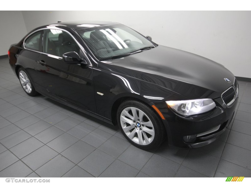 2012 3 Series 328i Coupe - Black Sapphire Metallic / Black photo #8