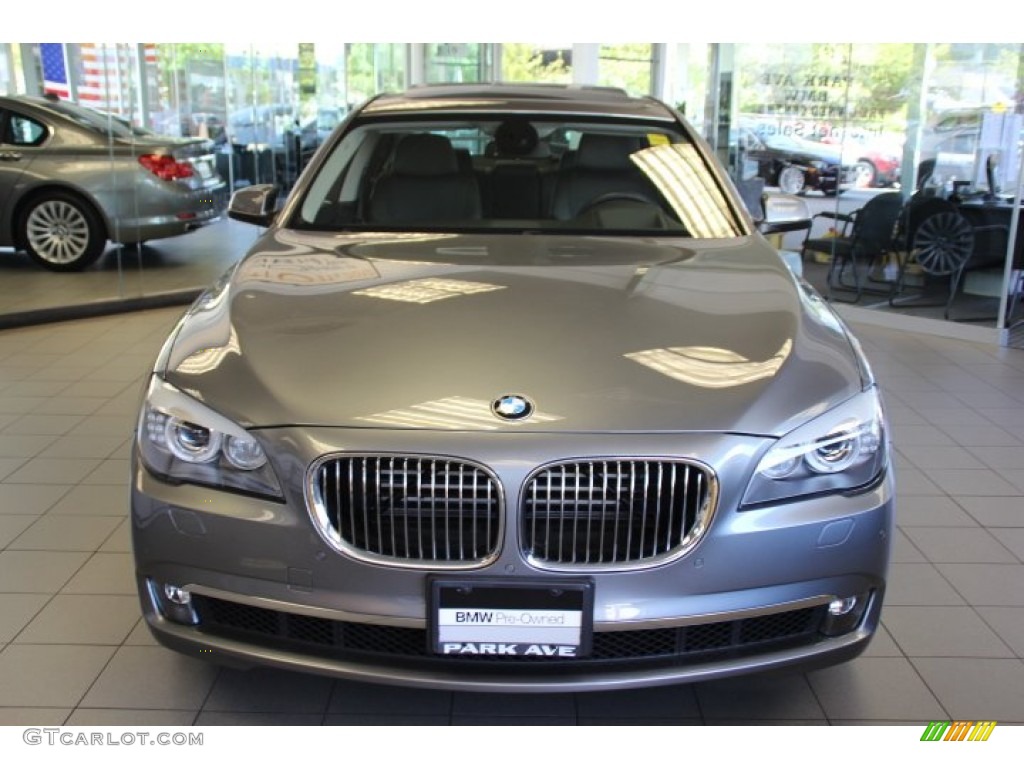 2012 7 Series 750i xDrive Sedan - Space Grey Metallic / Black photo #2