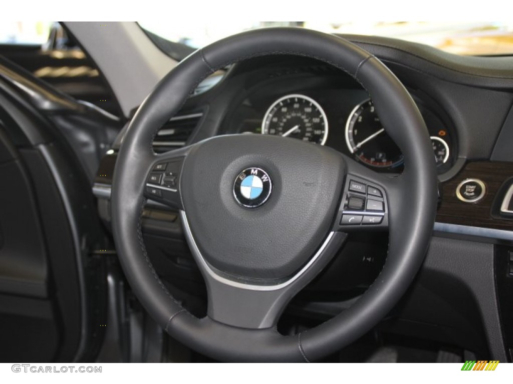 2012 7 Series 750i xDrive Sedan - Space Grey Metallic / Black photo #14