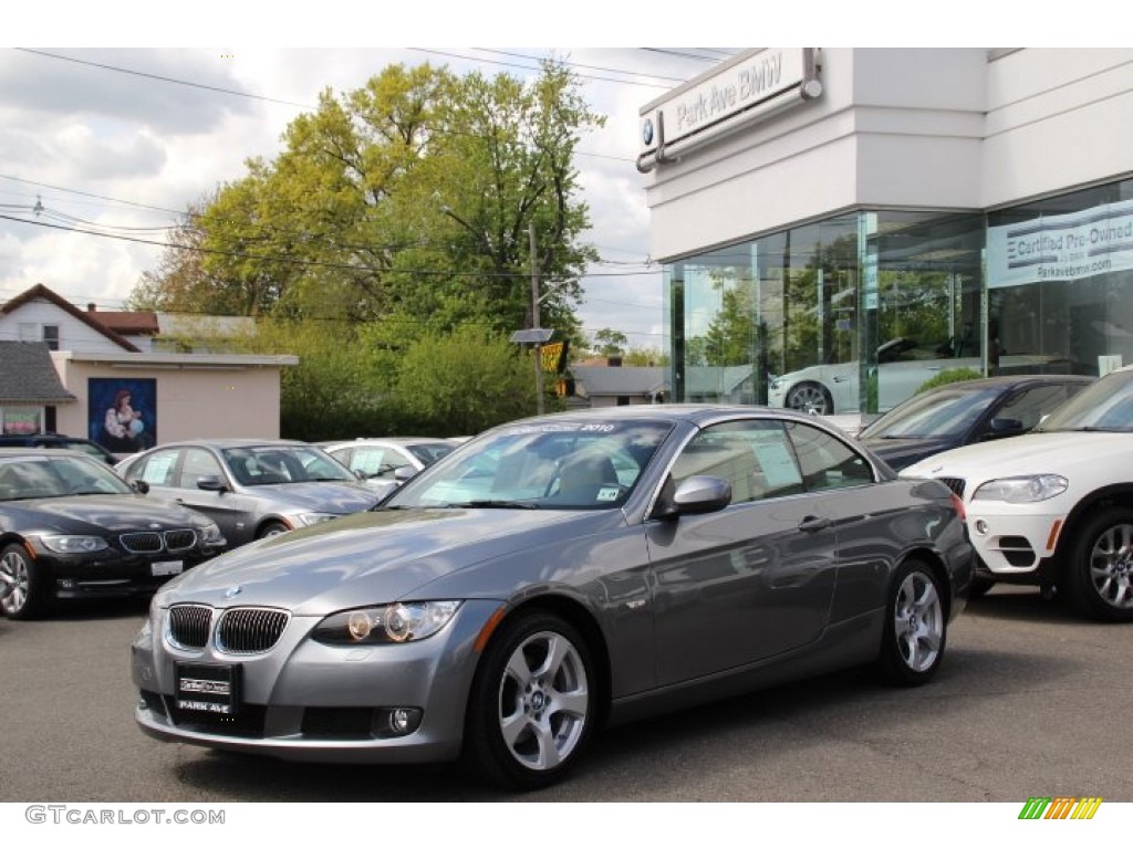 2010 3 Series 328i Convertible - Space Gray Metallic / Cream Beige photo #1