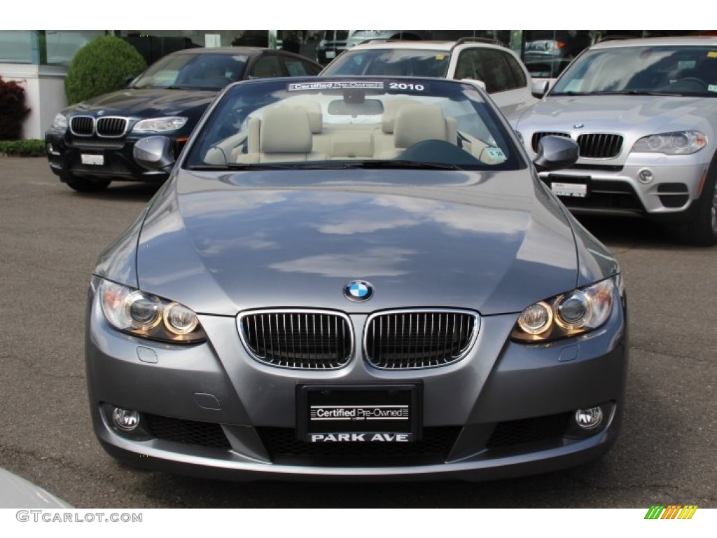 2010 3 Series 328i Convertible - Space Gray Metallic / Cream Beige photo #2