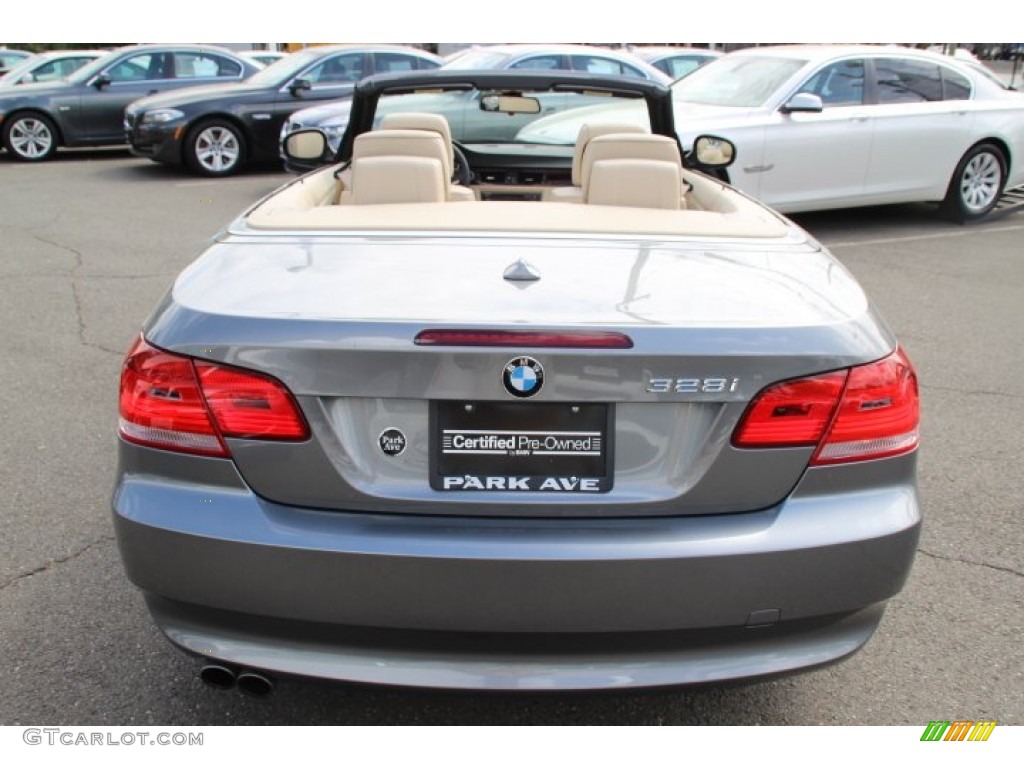 2010 3 Series 328i Convertible - Space Gray Metallic / Cream Beige photo #6