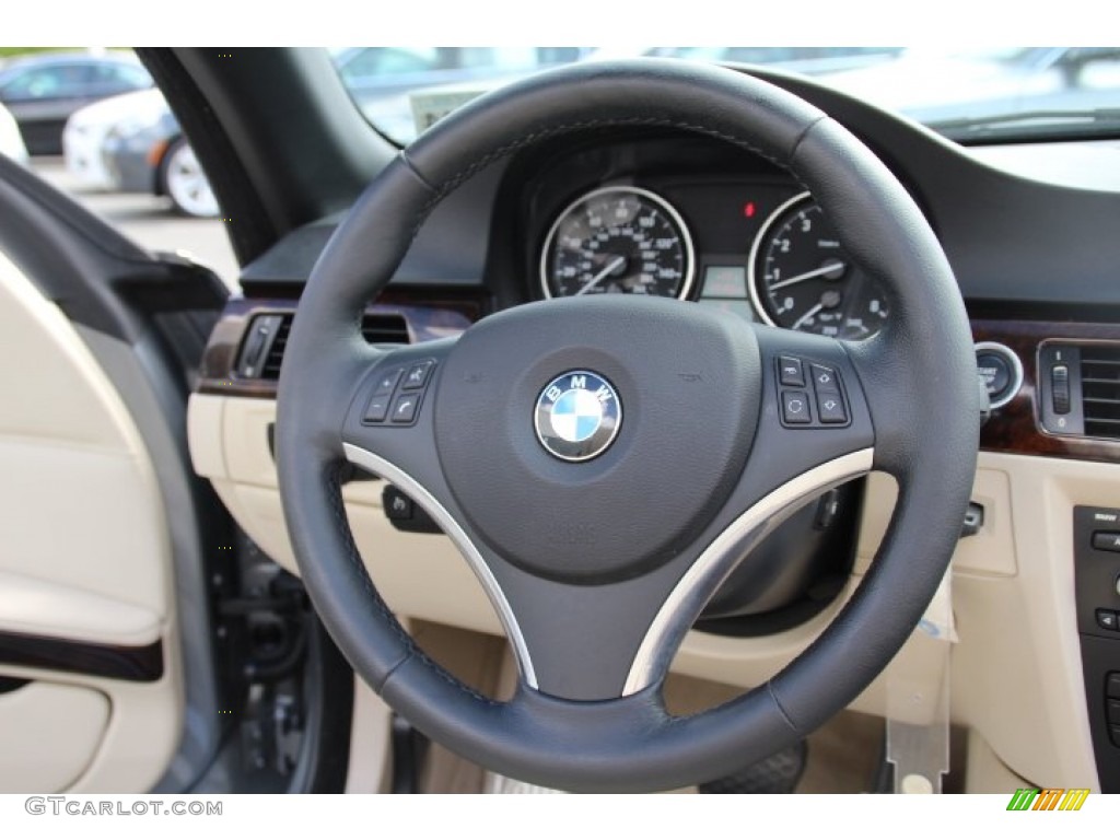 2010 3 Series 328i Convertible - Space Gray Metallic / Cream Beige photo #16