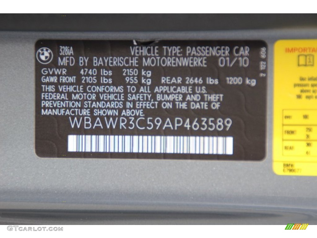 2010 3 Series 328i Convertible - Space Gray Metallic / Cream Beige photo #31