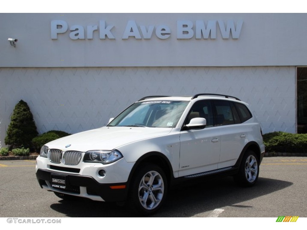 2010 X3 xDrive30i - Alpine White / Saddle Brown photo #1