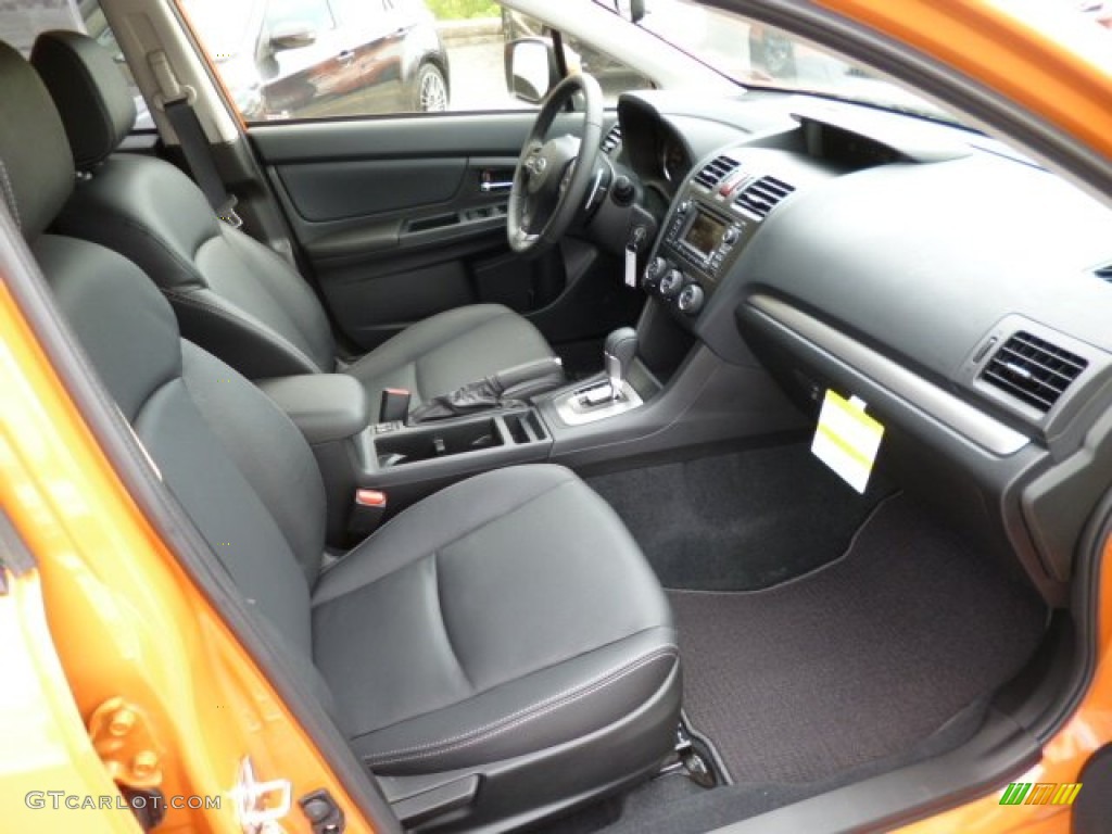 2013 XV Crosstrek 2.0 Limited - Tangerine Orange Pearl / Black photo #10