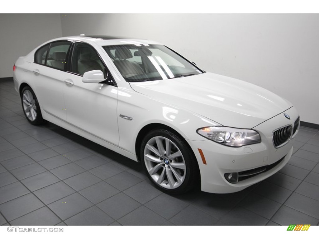 Alpine White 2012 BMW 5 Series 535i Sedan Exterior Photo #80758866