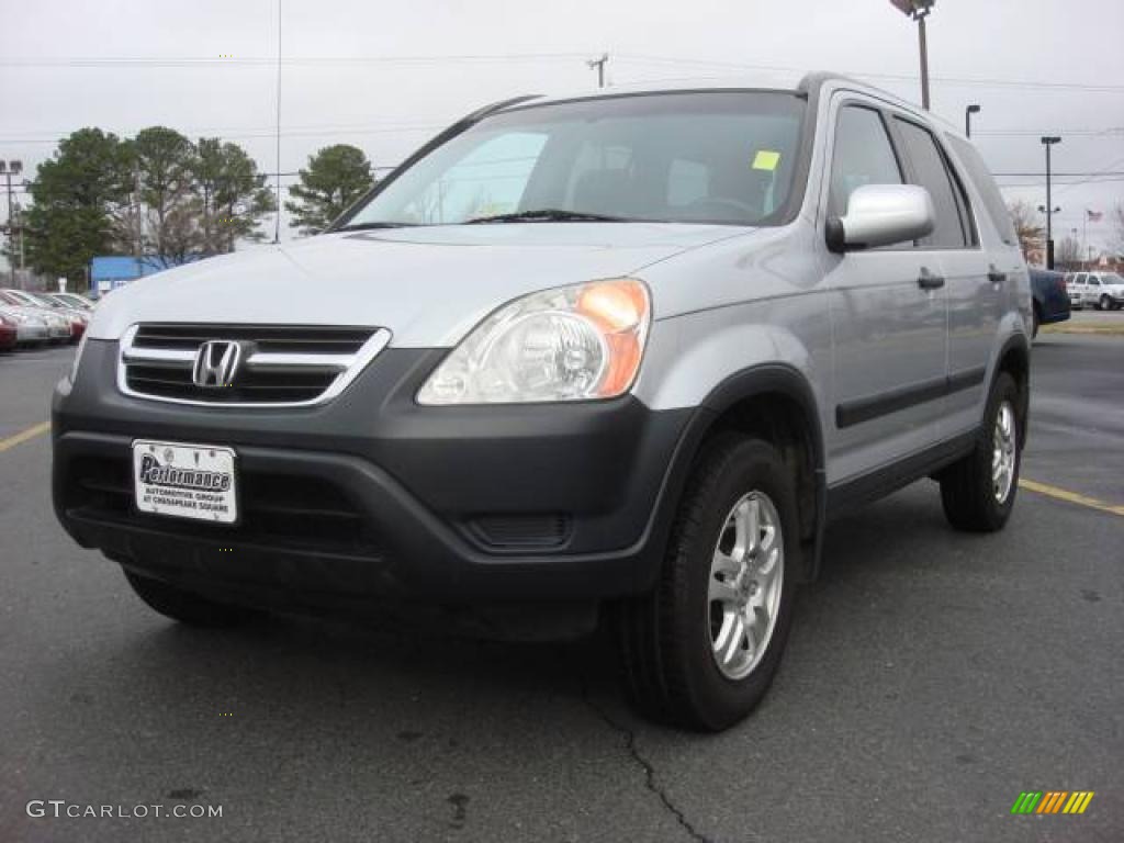 2004 CR-V EX 4WD - Satin Silver Metallic / Black photo #1